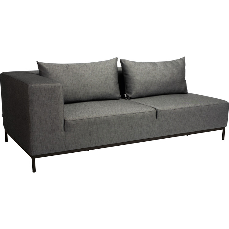 Lounge Sofa Taavi 2,5 Sitzer schwarz 