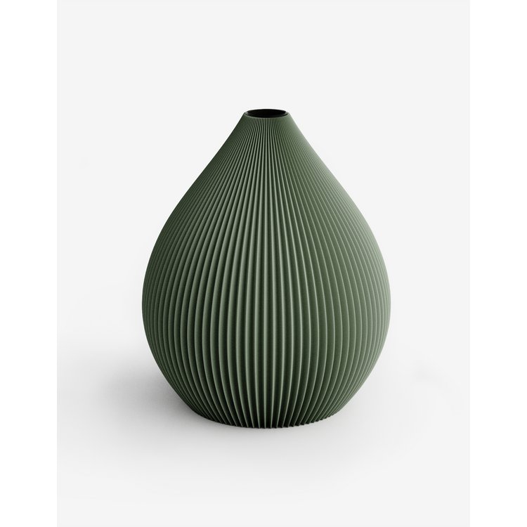 Vase Ballon forest green groß recozy 