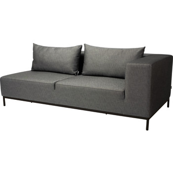Lounge Sofa Taavi Stern 2,5 Sitzer schwarz 